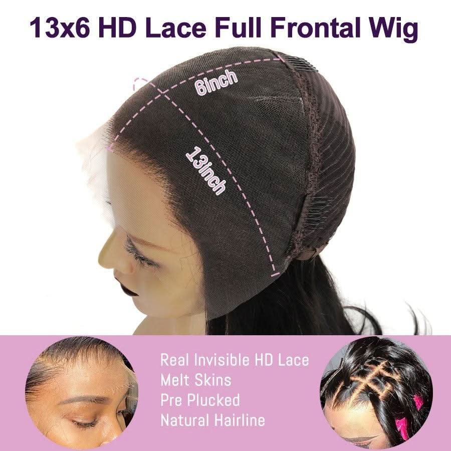 13x6 Straight Virgin Wig